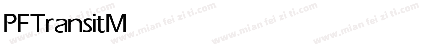 PFTransit Medium字体转换